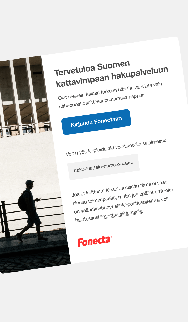 Fonecta tilin kirjautuminen