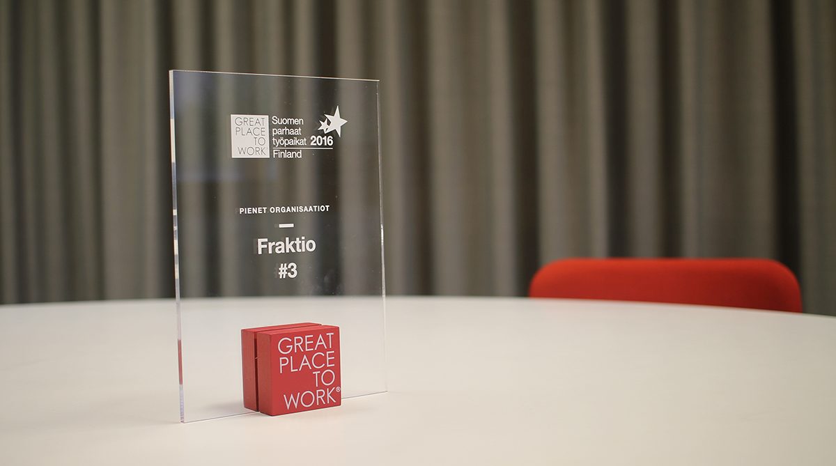 Fraktio Great Place To Work