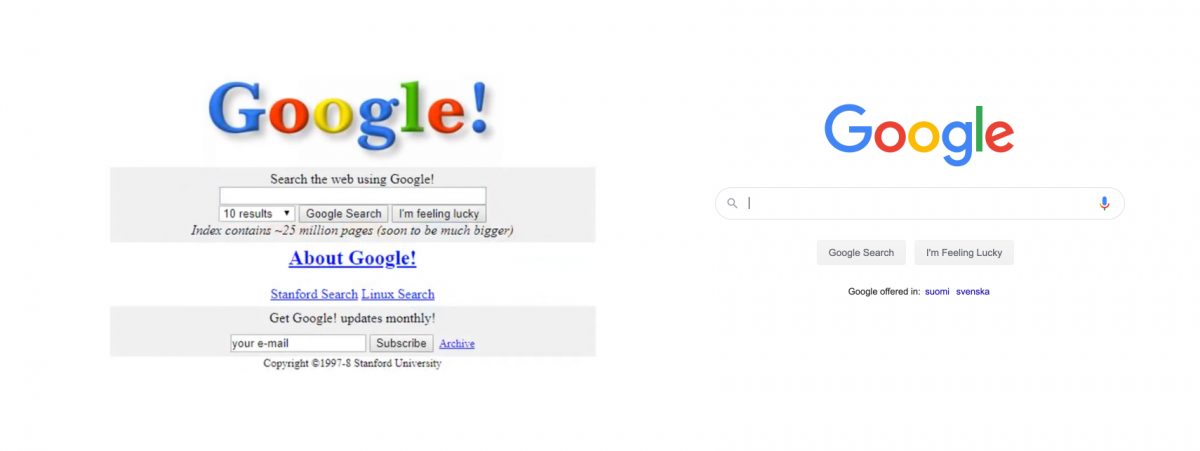 Google ennen ja nyt