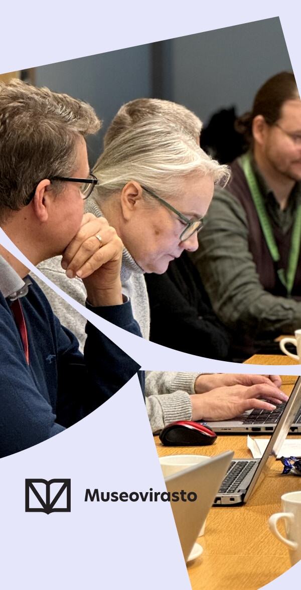 Museoviraston henkilöstöä työpajassa
