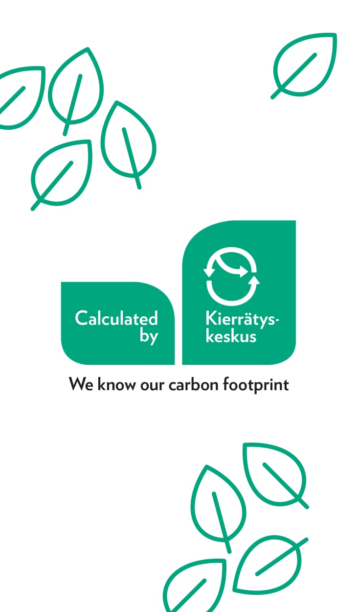 We know our carbon footprint label