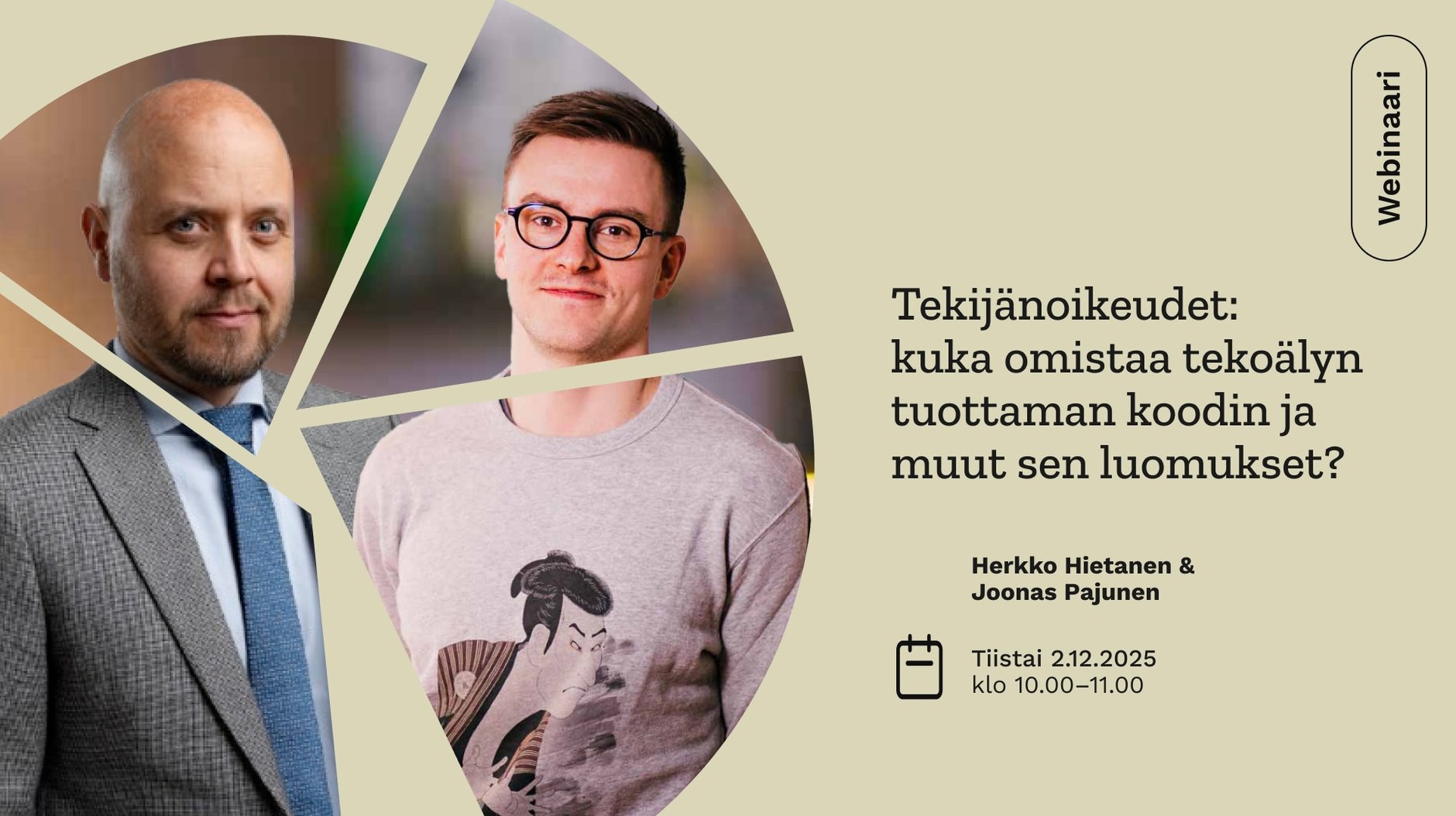 Tekijänoikeudet:  kuka omistaa tekoälyn tuottaman koodin ja muut  sen luomukset?